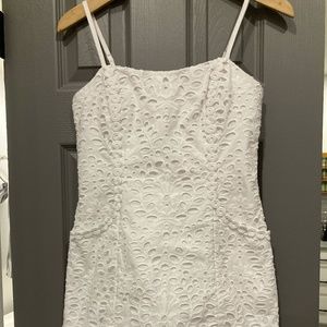 White Lilly Pulitzer Back Tie Dress Size 2